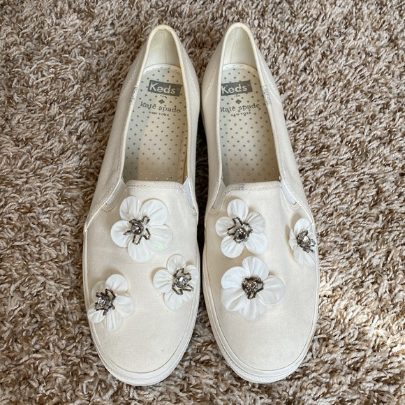 Kate Spade Keds Slip On Sneakers Size 9.5 - Picture 2 of 7